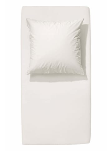 Hessnatur Satin Spannbettlaken in naturweiss
