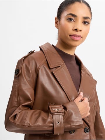 MARC CAIN COLLECTIONS Lederjacke in cognac