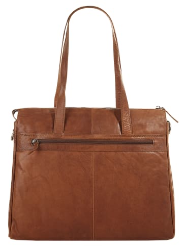SPIKES & SPARROW Shopper echt Leder in cognac