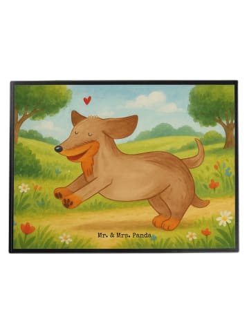 Mr. & Mrs. Panda Tischunterlage Hund Dackel Design ohne Spruch in Weiß
