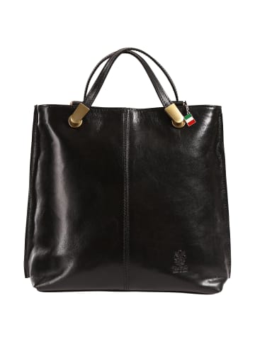 Florence Florence Schultertasche, Rucksack Leder schwarz ca. 35cm