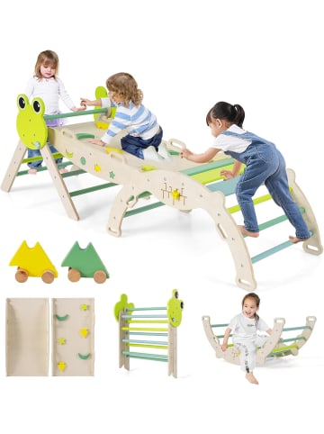 COSTWAY Klettergerüst Indoor 3er Set in Grün