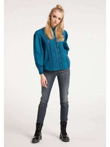 myMo ROCKS Damen Bluse in Petrol