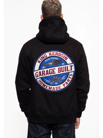 King Kerosin King Kerosin Sweatjacke mit Kapuze Garage Built in schwarz