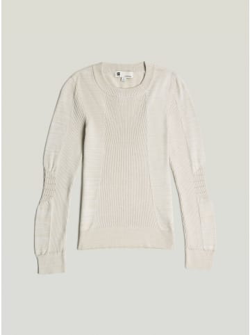 G-Star Raw 3D Biker Knit Slim Knit whitebait/dk brick