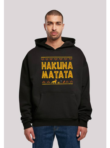 F4NT4STIC Ultra Heavy Hoodie König der Löwen Hakuna Matata in schwarz