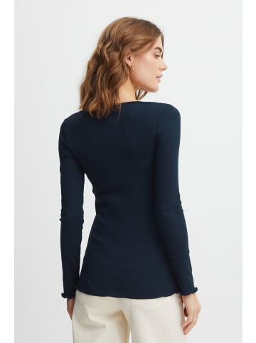 Fransa Langarmshirt in blau