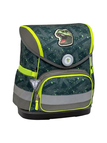 Belmil 4tlg-Set: Schulranzen T-rex Roar in grün – (H)37 x (B) 30 x (T) 19 cm