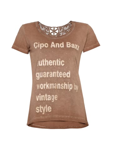 Cipo & Baxx T-Shirt in Brown