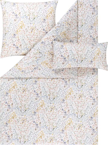 Estella Mako-Satin Wendebettwäsche + Gratis-Kissenbezug 40x80 cm in natur-pastell