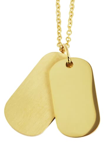 Adeliás Unisex Anhänger aus Edelstahl in gold