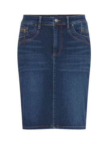 PULZ Jeans Denimrock PZKAROLINA Pencil shape in Dark Blue Denim