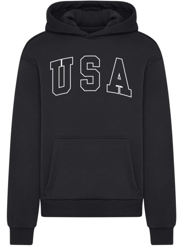 Mister Tee Hoodie "USA Fluffy Hoody" in Schwarz