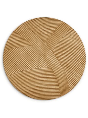OnlyWow Rundes Wandbild Naturfarben