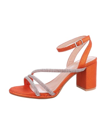 Ital-Design High-Heel Sandalette in Orange