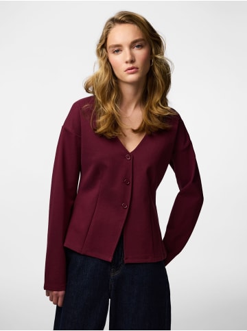 Pieces Strickjacke in Tawny Port