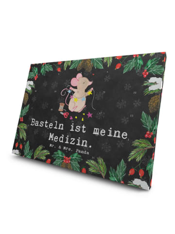 Mr. & Mrs. Panda Advents-Teekalender Maus Basteln mit Spruch in Kreidetafel