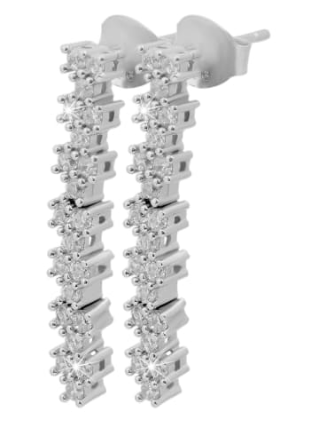 Adeliás Damen Ohrringe – Ohrstecker aus 925 Silber in silber