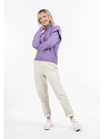 myMo Damen Strick Pullover in HELLLILA