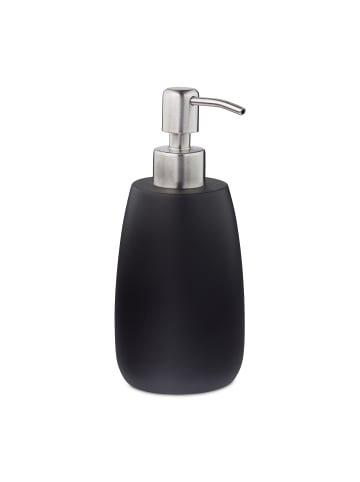 relaxdays 2 x Seifenspender in Schwarz - 0,3 l