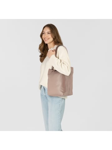 LIEBESKIND BERLIN Hera Schultertasche Leder 42 cm in neutral gray