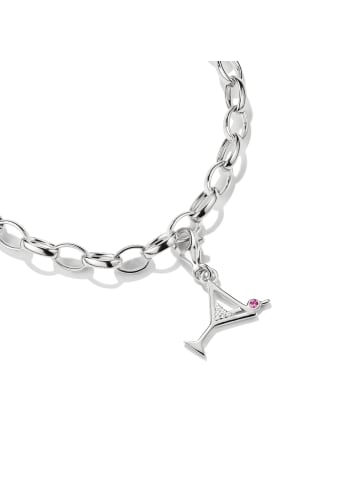 Thomas Sabo Charm-Anhänger Cocktail in silber, rot, weiß