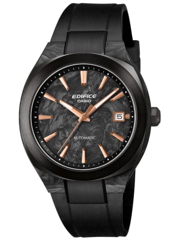 Casio Edifice Herrenuhr Automatik Saphirglas Schwarz