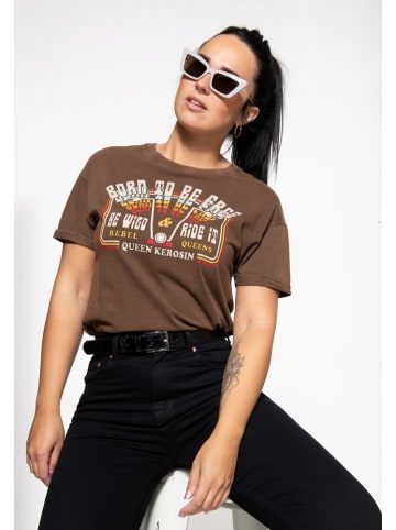 Queen Kerosin Shirt in Braun