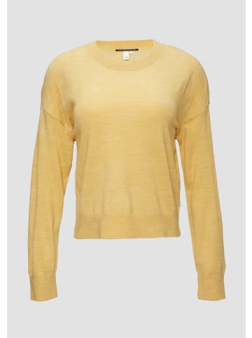 QS Strickpullover langarm in Gelb