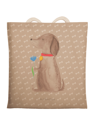 Mr. & Mrs. Panda shopping bag Hund Blume ohne Spruch in Hundeglück