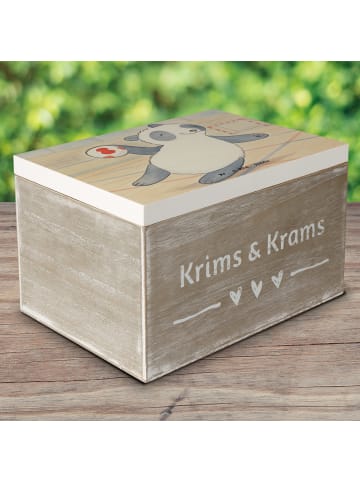 Mr. & Mrs. Panda Box Panda Handball spielen Design ohne Spruch in Weiß