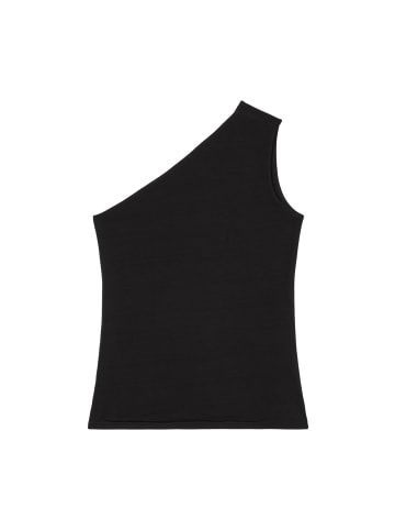 Marc O'Polo One Shoulder Top shaped in Schwarz