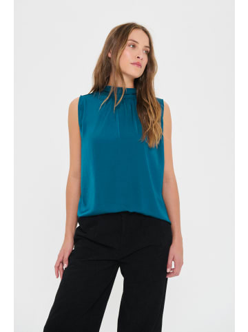 SAINT TROPEZ Ärmellose Bluse AileenSZ Gerade Passform in Majolica Blue