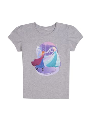 Disney Frozen T-Shirt kurzarm Frozen - Die Eiskönigin Elsa in Grau