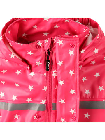BMS Regenjacke "SoftSkin" in Pink mit Sternen
