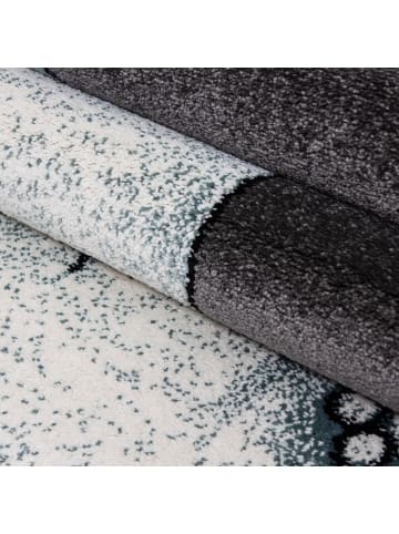 KADIMA DESIGN Kinderteppich Waschbar Elefant TASNA Strapazierfähig OEKO-TEX in Blau