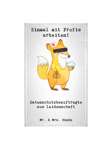 Mr. & Mrs. Panda Handtuch Gäste-WC Datenschutzbeauftragte Leiden... in Weiß