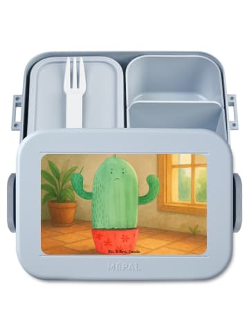 Mr. & Mrs. Panda Lunchbox Kaktus Wut Design ohne Spruch in Blau Pastell