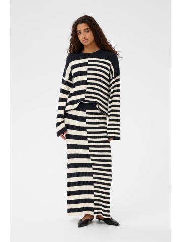 Soaked in Luxury Strickpullover SLZillia Lockere Passform in Salute and White Stripe