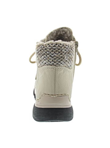 rieker Schnürstiefel Beige