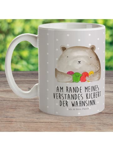 Mr. & Mrs. Panda Pott Bär Gefühl mit Spruch in Grau Pastell