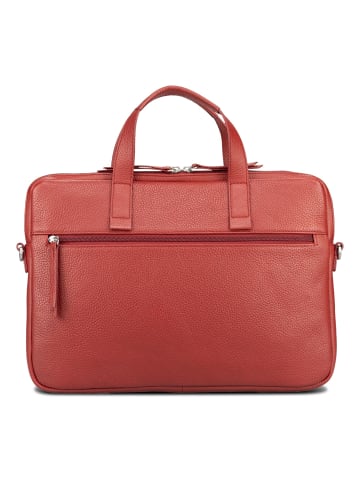 Jost Vika Laptoptasche Leder 38 cm in red