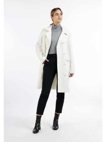 DreiMaster Damen Übergangsmantel in Wollweiss