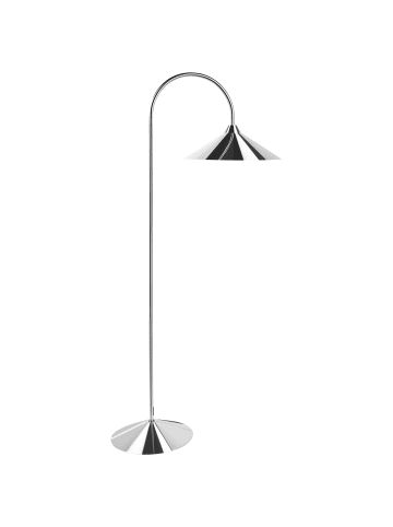 Beliani Stehleuchten SAVEGRE in Silber - (W) 66 x (H) 150 x (L) 40 cm