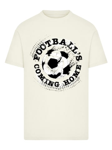 F4NT4STIC T-Shirt Football's Coming Home Paint Splatter in sand