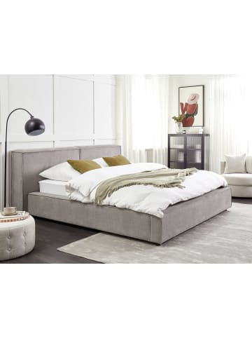 Beliani 2-tlg Doppelbett LINARDS in Grau