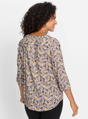 WITT WEIDEN Schlupfbluse in hortensie-gelb-bedruckt