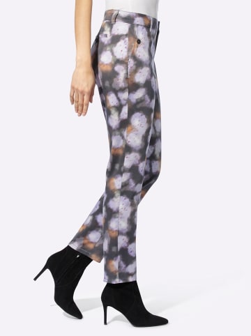 Heine Druck-Hose in graphit-lavendel-bedruckt