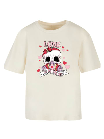 F4NT4STIC Ladies Everyday Tee Anti Valentinstag LOVE is in the air in Whitesand