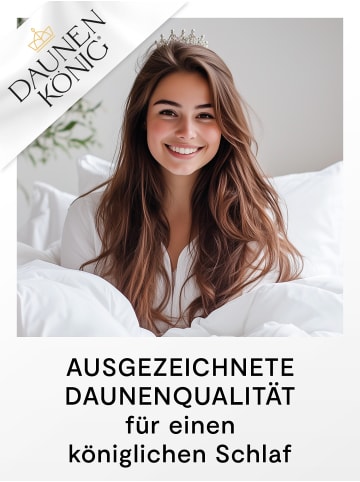 Daunenkönig ROYAL Sommerbettdecke ''LEICHT'' in Weiß